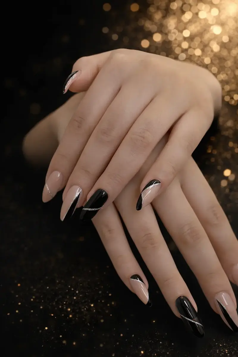Elegant marble nail art